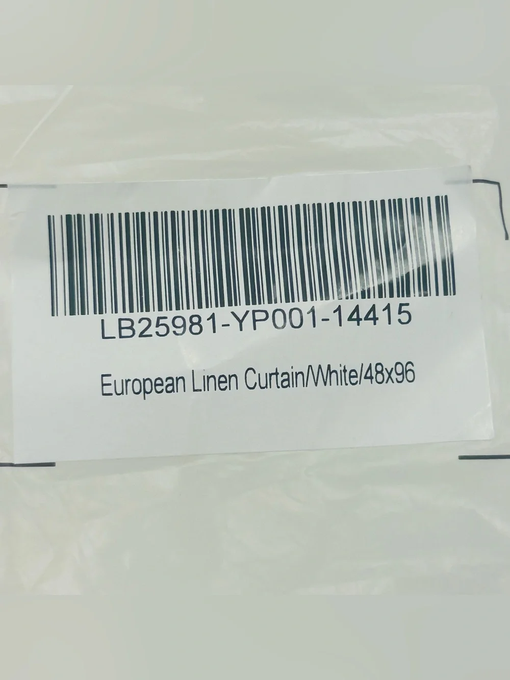 NWT QUINCE Set Of 2 48x96 European Linen Curtains Light Filtering White 8730
